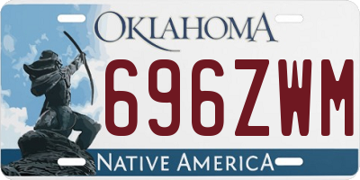 OK license plate 696ZWM