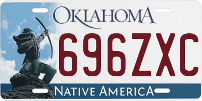 OK license plate 696ZXC