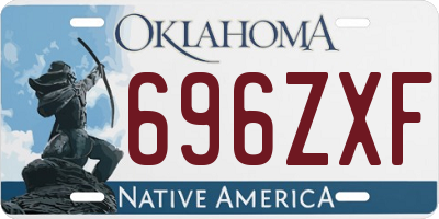 OK license plate 696ZXF