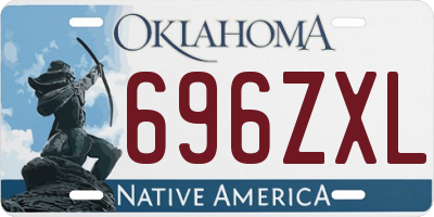 OK license plate 696ZXL
