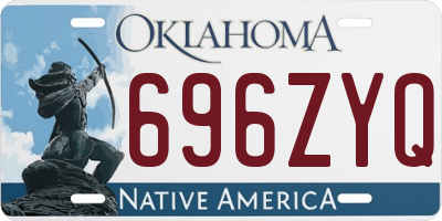 OK license plate 696ZYQ