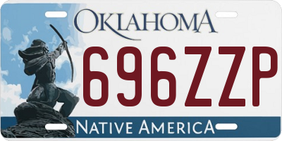 OK license plate 696ZZP