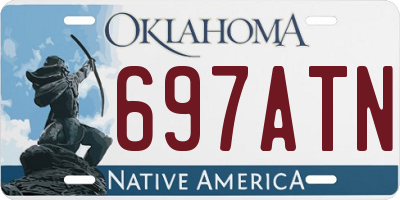 OK license plate 697ATN