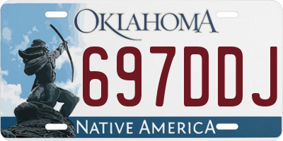 OK license plate 697DDJ