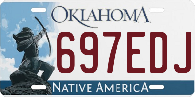 OK license plate 697EDJ