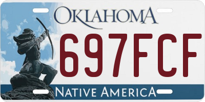 OK license plate 697FCF