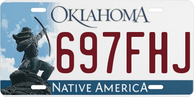 OK license plate 697FHJ