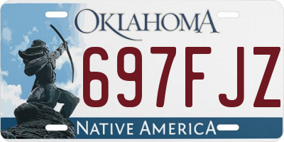 OK license plate 697FJZ
