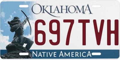 OK license plate 697TVH