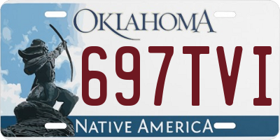 OK license plate 697TVI