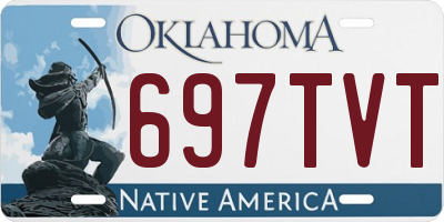 OK license plate 697TVT