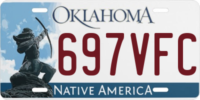 OK license plate 697VFC