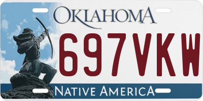 OK license plate 697VKW