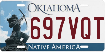 OK license plate 697VQT