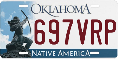 OK license plate 697VRP