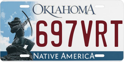 OK license plate 697VRT