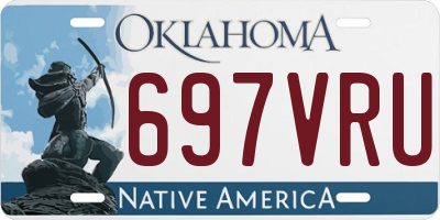 OK license plate 697VRU