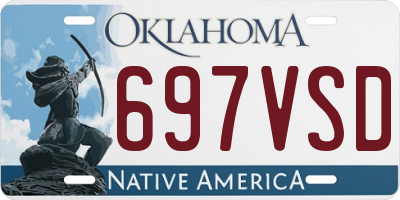 OK license plate 697VSD