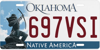 OK license plate 697VSI