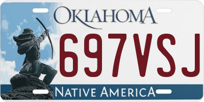 OK license plate 697VSJ