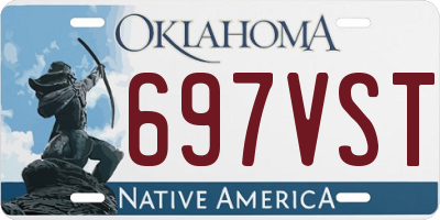 OK license plate 697VST