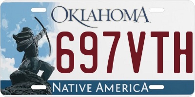 OK license plate 697VTH