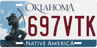 OK license plate 697VTK