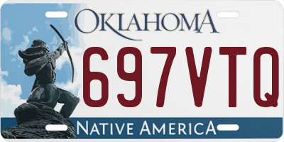OK license plate 697VTQ