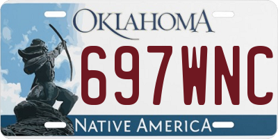 OK license plate 697WNC