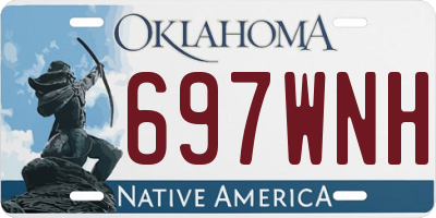 OK license plate 697WNH