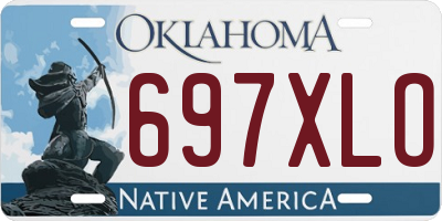 OK license plate 697XLO