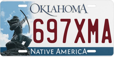 OK license plate 697XMA