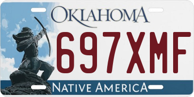 OK license plate 697XMF
