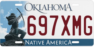 OK license plate 697XMG