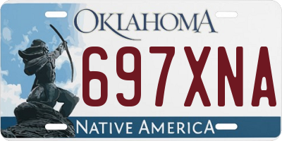 OK license plate 697XNA