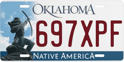 OK license plate 697XPF