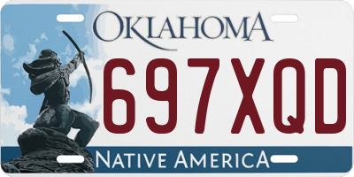 OK license plate 697XQD
