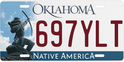 OK license plate 697YLT