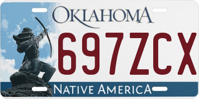 OK license plate 697ZCX