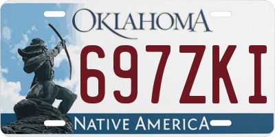 OK license plate 697ZKI
