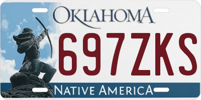OK license plate 697ZKS