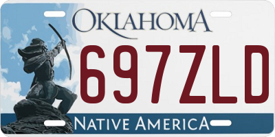 OK license plate 697ZLD