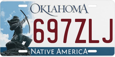 OK license plate 697ZLJ