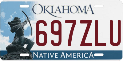 OK license plate 697ZLU