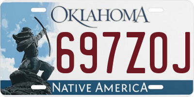 OK license plate 697ZOJ