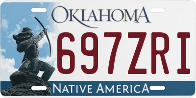 OK license plate 697ZRI