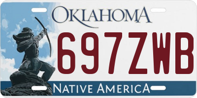 OK license plate 697ZWB