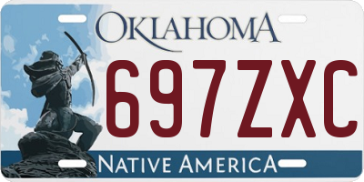 OK license plate 697ZXC