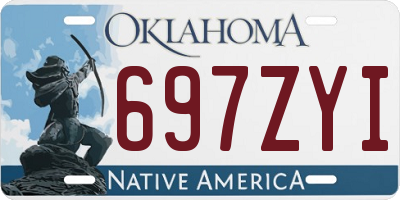 OK license plate 697ZYI