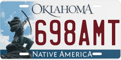 OK license plate 698AMT